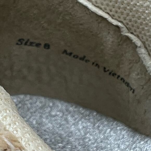 New Dolce Vita Dolan Woven Textile Lace Up Platform Sneaker Cream Women's 8 NWB - Picture 10 of 11